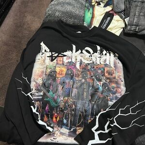 D&G Black Graphic Long Sleeve Tee